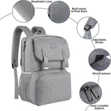 MATEIN Backpack Lunch Bag for Women Water Resistant Travel Computer Bag Built In Lunch Box