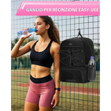 MATEIN Football Backpack with Shoe Holder Waterproof Sports Backpack for Men Laptop