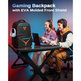 MATEIN Hard Shell Gaming Backpack for Men Waterproof Extra Large Laptop Backpack with EVA Front Shield