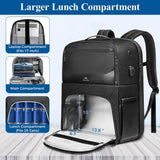 MATEIN Lunch Backpack for Men, Waterproof PU-coated Lunch Compartment With USB Port