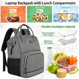 MATEIN Lunch Backpack for Women 15.6 Inch Laptop Backpack with Lunch Compartment
