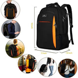 MATEIN Travel Laptop Backpack Work Bag Lightweight Laptop Bag with USB Charging Port Anti Theft Business Backpack