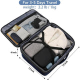 MATEIN Weekender Backpack Large Capacity Travelling Suitcase with Strap for Clothes International Travel Blue
