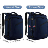 MATEIN Weekender Backpack Large Capacity Travelling Suitcase with Strap for Clothes International Travel Blue
