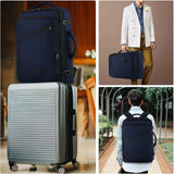 MATEIN Weekender Backpack Large Capacity Travelling Suitcase with Strap for Clothes International Travel Blue