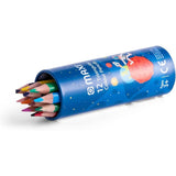 MAXI 12COL. PENCIL ROUND TIN SHORT