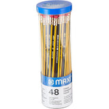 MAXI PENCILS HB JAR 48PCS