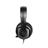 MSI Immerse GH61 Virtual 7.1 Surround Sound USB & 3.5 Connectors Gaming Headset for PC, Laptop, and Mobile Sevices - Black