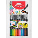 Maped 10 Colors Fineliner Ergo-Drawing And Coloring-Maped-Star Light Kuwait