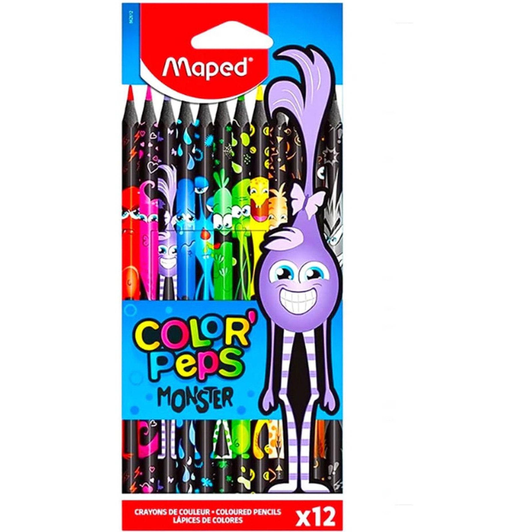 Maped Color Peps 12 Colored Pencils-Art And Crafts-Maped-Star Light Kuwait