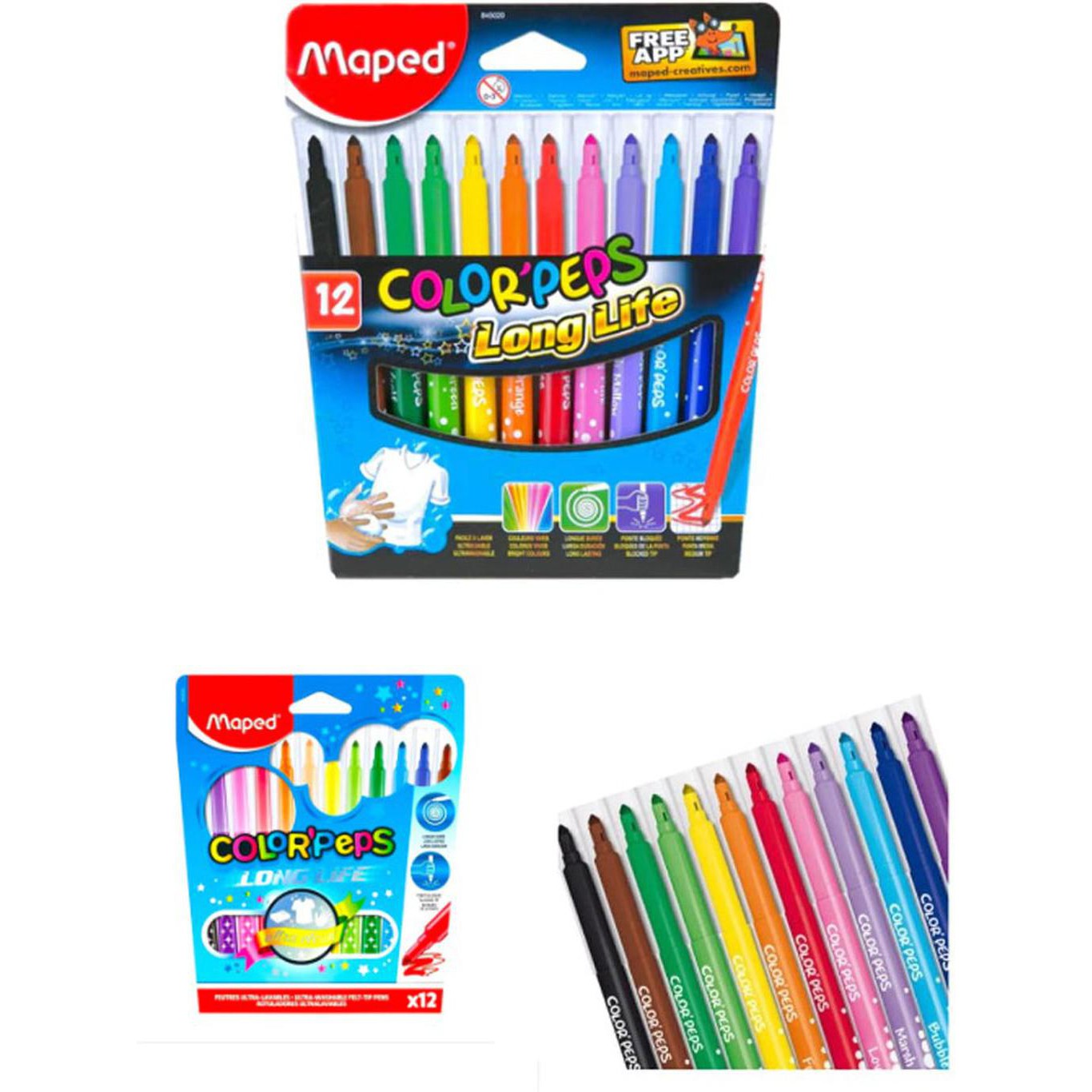 Maped Color Peps Long Life 12 Colors-Drawing And Coloring-Maped-Star Light Kuwait