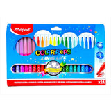 Maped Color Peps Long Life 24 Colors-Art Sets And Material-Maped-Star Light Kuwait