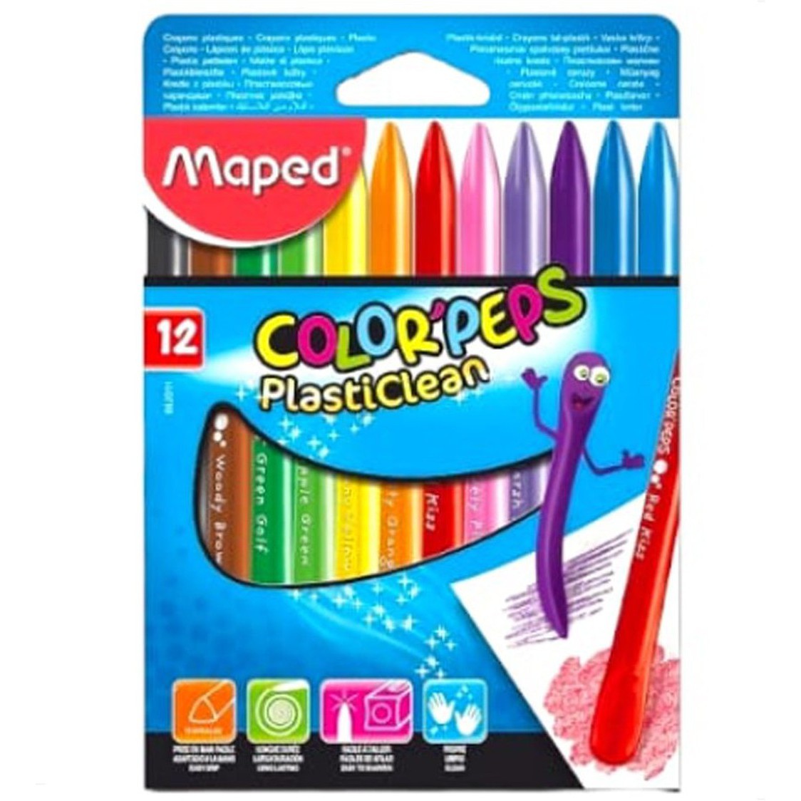 Maped My First Wax Jumbo Crayons 12 Colors-Drawing And Coloring-Maped-Star Light Kuwait