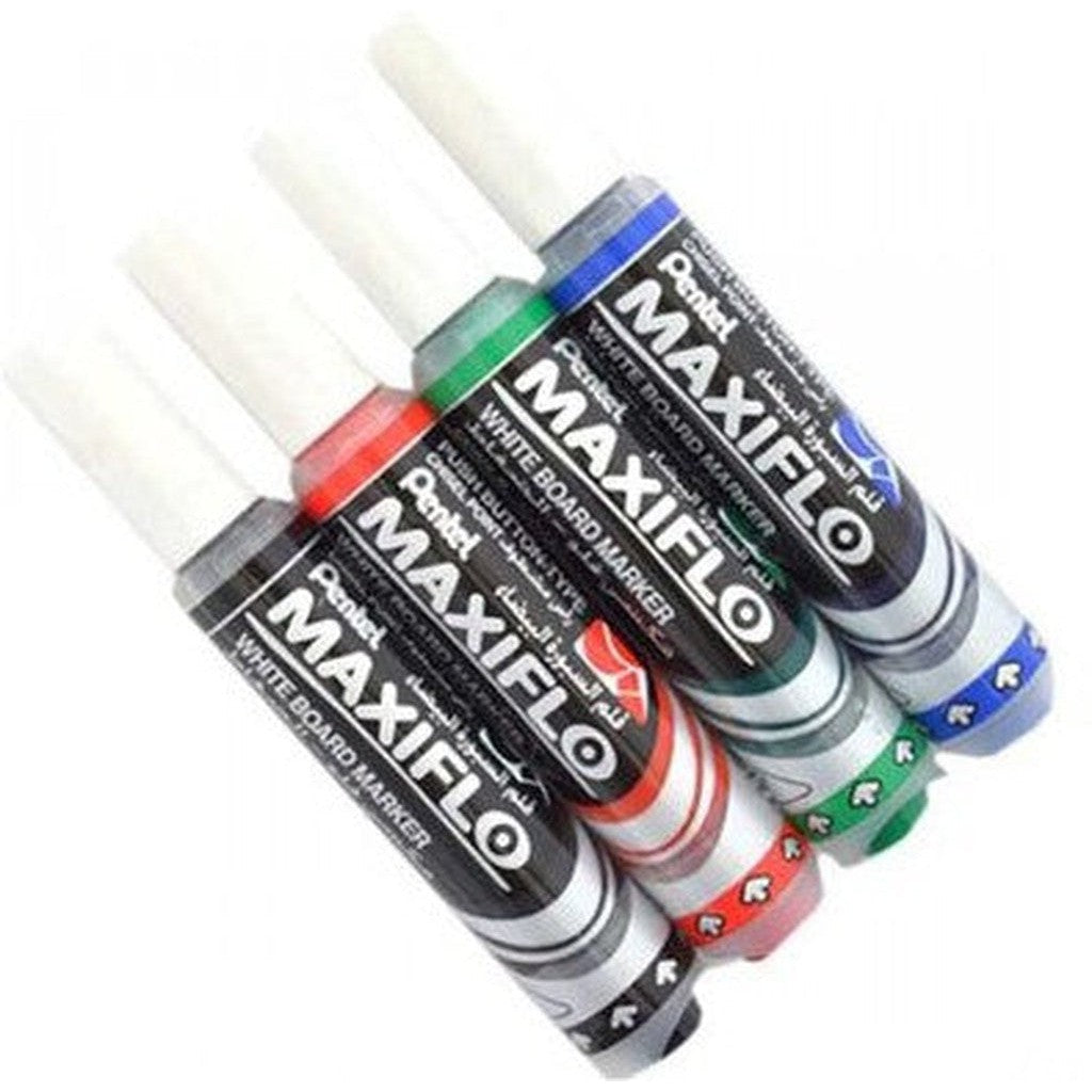 Maxiflo White Board Marker - Set Of 4-Pens-Pentel-Star Light Kuwait