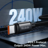 Mcdodo 240W Type-C to Type-C Data Cable 1.2m