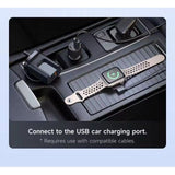 شاحن سفر ماكدودو 30 واط 2 في 1 للمملكة المتحدة، مزود بمنفذ USB-A ثلاثي الأطراف + منفذ USB-C + شاحن ساعة