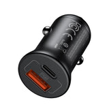 شاحن سيارة ماكدودو CC-2680 بمنفذي USB وUSB-C بتقنية الشحن السريع PD، بقدرة 45 واط وتيار 5 أمبير