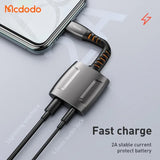 كابل Mcdodo Lightning إلى Lightning و DC3.5mm بطول 0.1 متر