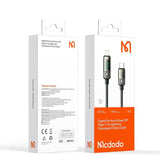 Mcdodo Pro USB-C to Lightning Transparent Cable – 1.2M, Auto Power-Off
