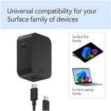 Microsoft Surface 45W Power Supply - USB-C / 3 Pin / Black