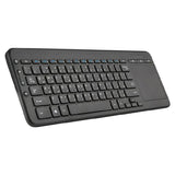 Microsoft Wireless AIO Media Keyboard - Wireless / Arabic/English / Black - Keyboard