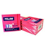 Milan Removable Adhesive Notes Neon Pink 3"X3"