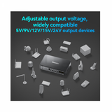 Mini UPS 20000mAh Uninterruptible Backup Battery with 9 12 15 24v DC PoE Output Networking for WiFi Router