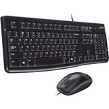 Mk120 Logitech Wired Keyboard And Mouse English/Arabic-Keyboard Mouse-Logitech-Star Light Kuwait