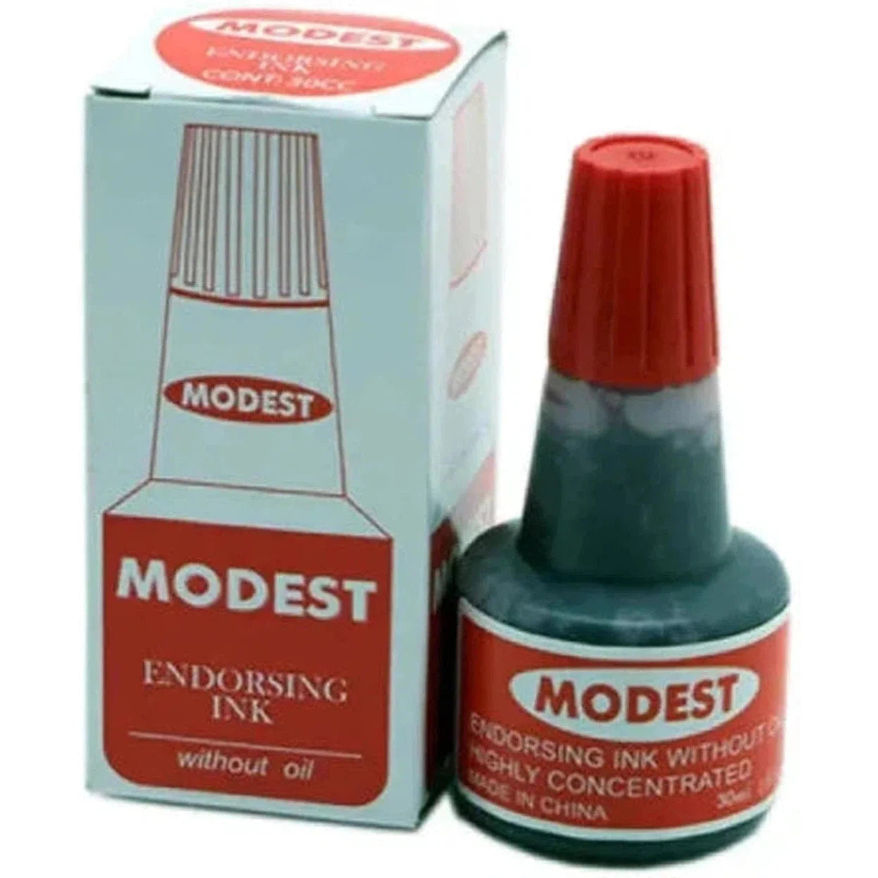 Modest Stamp Liquid Ink -30 Ml-Stamp Ink Pad-Other-Blue-Star Light Kuwait