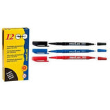 Molin Box Of 12 Double Nib Cd/Dvd Marker-Pens-Other-Black-Star Light Kuwait