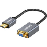 Mowsil HDMI to VGA Adapter | 1080p Full HD Plug & Play Converter for PC, Laptop, Projector & Monitor