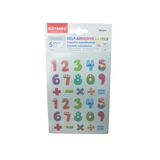 Multicolor Calculation Number Stickers