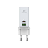 شاحن جداري سريع LDNIO A2620C - 65 واط / USB-A / Type-C / أبيض