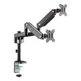 GameOn GO-5450 Pole-Mounted Gas Spring Dual Monitor Arm - 17"-32" / Black