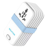 Powerology SOLUTION GaN Charger - 30W / 3 Way / USB-C / USB-A / White