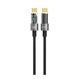 Porodo Braided Cable with PD Display - 60W / USB-C / 1.2 Meter / Black