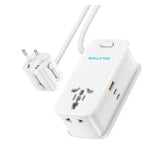 Powerology SOLUTION GaN Charger - 30W / 3 Way / USB-C / USB-A / White