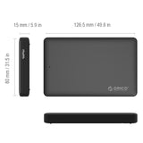 علبة قرص صلب ORICO مقاس 2.5 بوصة بمنفذ USB 3.0
