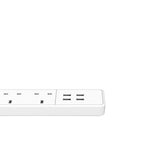 ORICO 4 Port Power Extension With 4 USB Charging Port - White