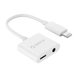 ORICO Charging & Audio Adapter for Phone - White