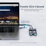 ORICO M.2 NVME SSD Enclosure Aluminum Dual Bay - M2P2-C3-C