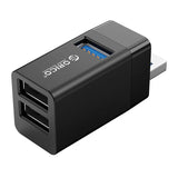 موزع USB صغير 3 في 1 من أوريكو - أسود