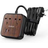 شريط طاقة أوريكو بثلاثة منافذ USB ثلاثية الأطراف - بطول 1.5 متر