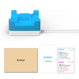 ORICO Smart Desktop Charger With Phone & Tablet Stand - 4 Port USB / 20W / Blue & White