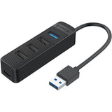 ORICO TWU32-4A-BK-EP USB 3.0 Hub + 3 x USB 2.0 5Gbps Cable 15 cm, 4A, Black