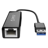 محول شبكة إيثرنت جيجابت USB 3.0 من أوريكو - أسود