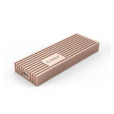 علبة محرك أقراص الحالة الصلبة ORICO USB3.2 بسرعة 20 جيجابت في الثانية M.2 NVMe - ذهبي وردي
