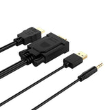 كابل ORICO من VGA إلى HDMI - طوله متران / أسود