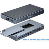 محطة إرساء أوريكو CDH9N متعددة الوظائف 9 في 1 بمنفذ USB-C مع حاوية SSD