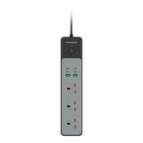 Porodo Power Strip - 3AC / 45W / 300W - Black